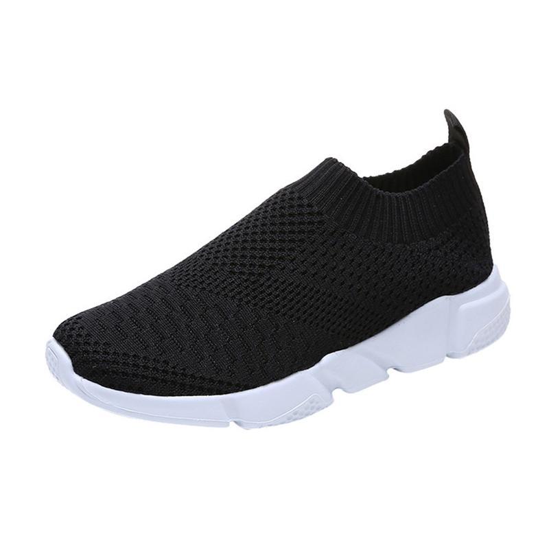 Mesh Trainers - New Outdoors Adults Trainers Running Shoes Woman Sock Footwear Sport Athletic Unisex Breathable Mesh Female Sneakers