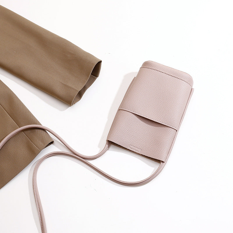 Mobile Phone Bag - High-grade Soft Leather Mobile Phone Bag Female Crossbody