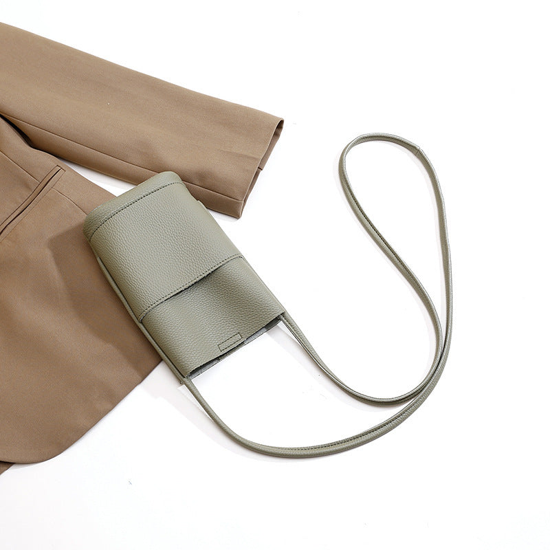 Mobile Phone Bag - High-grade Soft Leather Mobile Phone Bag Female Crossbody