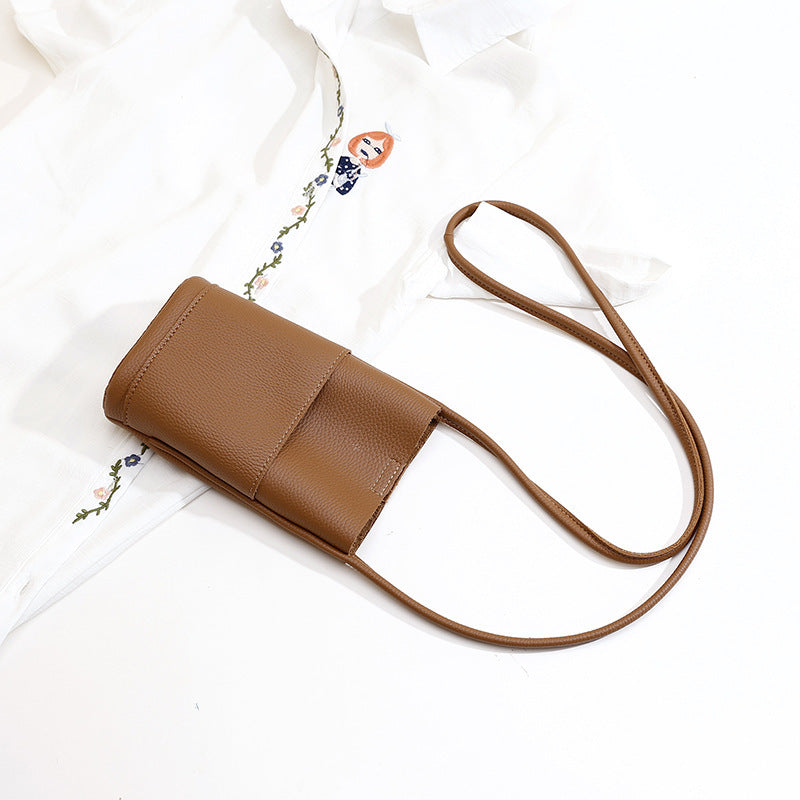 Mobile Phone Bag - High-grade Soft Leather Mobile Phone Bag Female Crossbody